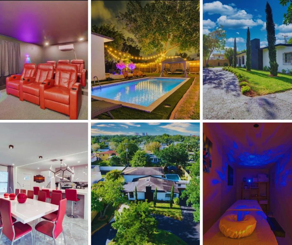 Villa Flamingo House With Cinema, Pool & Chill Area Miami